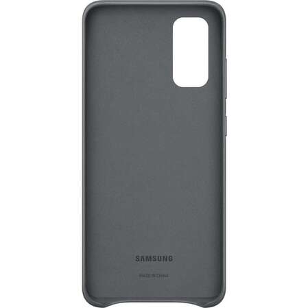 Чехол для Samsung Galaxy S20 SM-G980 Leather Cover серый