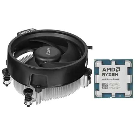 Процессор AMD Ryzen 5 8600G, 4.3ГГц, (Turbo 5.0ГГц), 6-ядерный, L3 16МБ, Сокет AM5, Radeon 760M, BOX