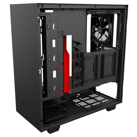 Корпус ATX Miditower NZXT H500 CA-H500B-BR Black/Red