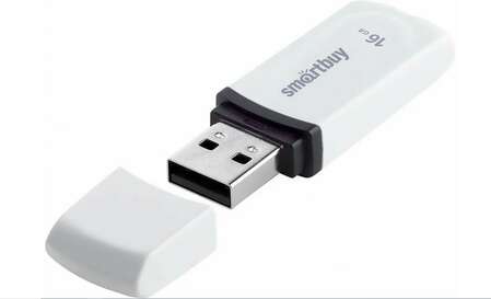 USB Flash накопитель 16GB Smartbuy Paean (SB16GBPN-W) USB 2.0 белый