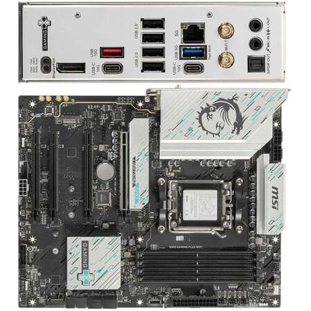 Материнская плата MSI B850 Gaming Plus WiFi Socket-AM5 AMD B850 4xDDR5, 4xSATA3, RAID, 3xM.2, 4xPCI-E16x, 2xUSB3.2, 2xUSB3.2 Type C, DP, WiFi, 5Glan, ATX Ret