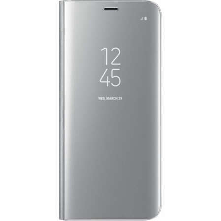 Чехол для Samsung Galaxy S8 SM-G950 Clear View Standing Cover, серебристый