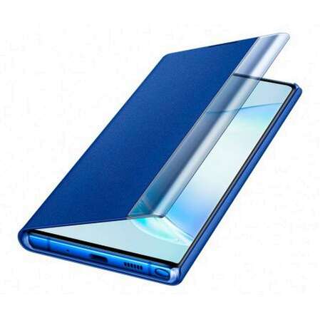 Чехол для Samsung Galaxy Note 10+ (2019) SM-N975 Clear View Cover синий