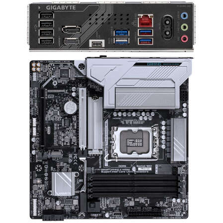 Материнская плата Gigabyte B860M Gaming X WIFI6 B860 Soc-1851 4xDDR5, 4xSATA3, RAID, 2хM.2, 2xPCI-E16x, 3xUSB3.2, 1xUSB3.2 Type C, DP, HDMI, WiFi, 2.5Glan, mATX