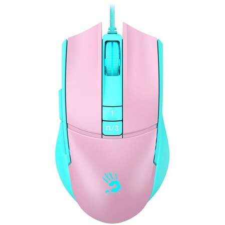 Мышь A4Tech Bloody L65 Max Pink/Blue проводная