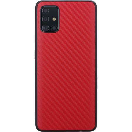 Чехол для Samsung Galaxy A51 SM-A515 G-Case Carbon красный
