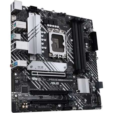 Материнская плата ASUS Prime B660M-A D4 B660 Socket-1700 4xDDR4, 4xSATA3, RAID, 2xM.2, 3xPCI-E16x, 2xUSB3.2, DP, 2xHDMI, Glan, mATX