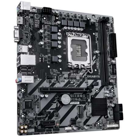 Материнская плата Gigabyte H810M H H810 Soc-1851 2xDDR5, 4xSATA3, RAID, 1хM.2, 1xPCI-E16x, 1xUSB3.2, D-Sub, HDMI, Glan, mATX