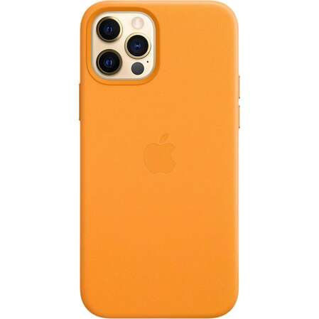 Чехол для Apple iPhone 12\12 Pro Leather Case with MagSafe California Poppy