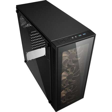 Корпус ATX Miditower Sharkoon TG4 Tempered Glass Blue Led Black