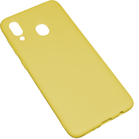 Чехол для Samsung Galaxy A30 (2019) SM-A305\A20 (2019) SM-A205 Zibelino Soft Matte желтый