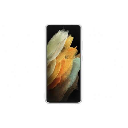Чехол для Samsung Galaxy S21 Ultra SM-G998 Silicone Cover светло-серый
