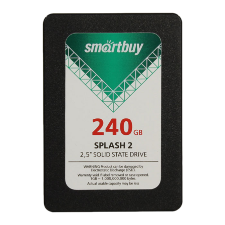 Внутренний SSD-накопитель 240Gb Smartbuy Splash 2 SB240GB-SPLH2-25SAT3 SATA3 2.5"