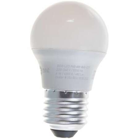Светодиодная лампа ЭРА ECO LED P45-6W-840-E27 Б0020630