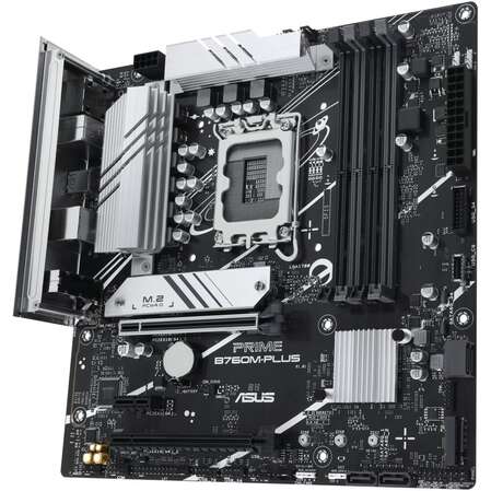 Материнская плата ASUS Prime B760M-Plus B760 Socket-1700 4xDDR5, 4xSATA3, RAID, 2xM.2, 2xPCI-E16x, 2xUSB3.2, DP, HDMI, 2.5Glan, mATX