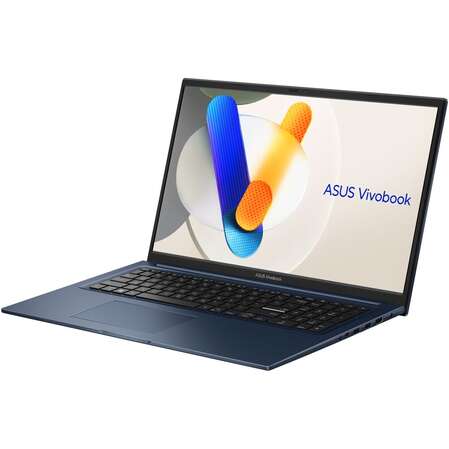 Ноутбук ASUS VivoBook 17 X1704ZA-AU333 Core i3 1215U/8Gb/512Gb SSD/17.3" FullHD/DOS Quiet Blue