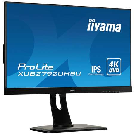 Монитор 27" Iiyama ProLite XUB2792UHSU-B6 IPS 3840x2160 4ms, HDMI, DisplayPort, USB Type-C