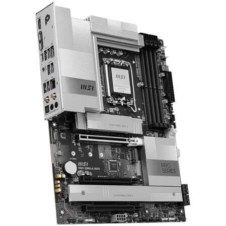 Материнская плата MSI Pro Z890-A WiFi Z890 Soc-1851 4xDDR5, 4xSATA3, RAID, 4хM.2, 3xPCI-E16x, 7xUSB3.2, 3xUSB3.2 Type C, DP, HDMI, WiFi, 5Glan, ATX