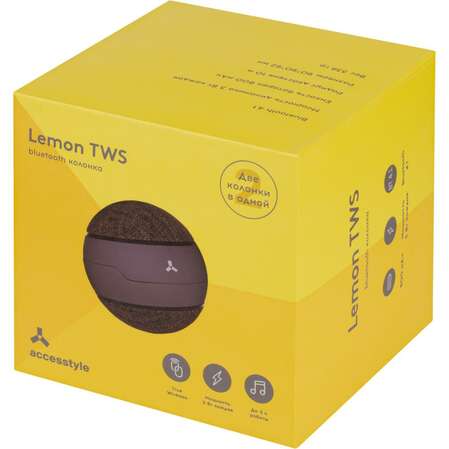 Портативная bluetooth-колонка Accesstyle Lemon TWS
