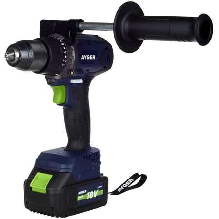 Дрель-шуруповерт аккумуляторная AYGER AP18BL4