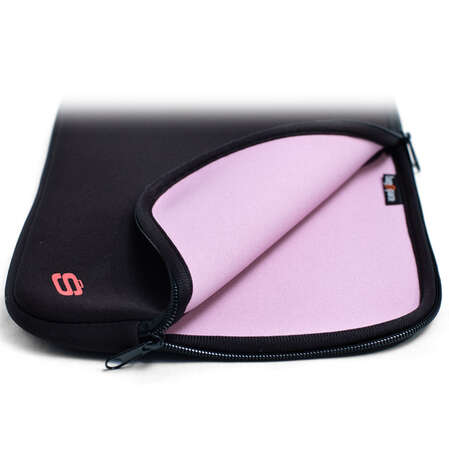 10" Папка для ноутбука Bagspace PS-810-10PN (черно-розовая)