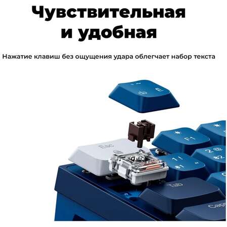 Клавиатура беспроводная Ugreen KU102 (15228) Blue