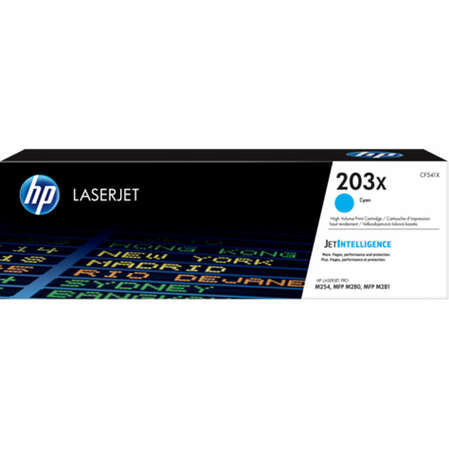 Картридж HP CF541X №203X Cyan для Color LJ Pro M254dw/M254nw/M280nw/M281fdn/M281fdw (2500стр)