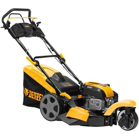 Бензиновая газонокосилка Denzel GLT-460SP-T, Trike 149 см3, 46 см, привод, панель, 60л 58810