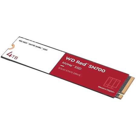 Внутренний SSD-накопитель 4000Gb Western Digital Red SN700 (WDS400T1R0C ) M.2 2280 PCIe NVMe 3.0 x4