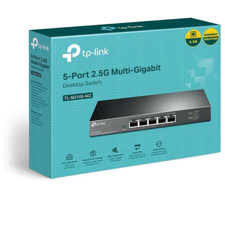 Коммутатор TP-LINK TL-SG105-M2 неуправляемый 5x2,5 Гбит/с