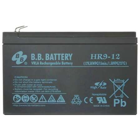Батарея BB HR 9-12 , 12V 9Ah