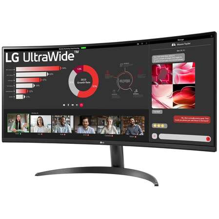 Монитор 34" LG UltraWide 34WR50QK-B VA 3440x1440 5 ms HDMI, DisplayPort