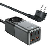 Сетевое зарядное устройство Acefast Z2 PD75W GaN 3 x USB-C + 2 x USB-A Charging Adapter Черный 
