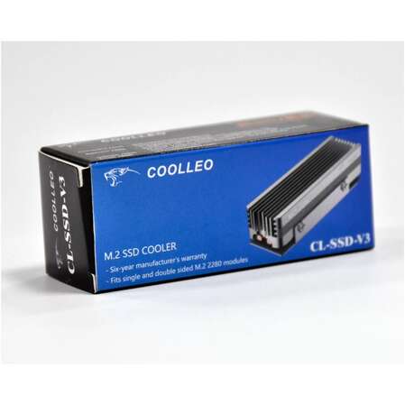 Радиатор на SSD M.2 Coolleo CL-V3SSD-BK (CL-V3SSD-BK) Black