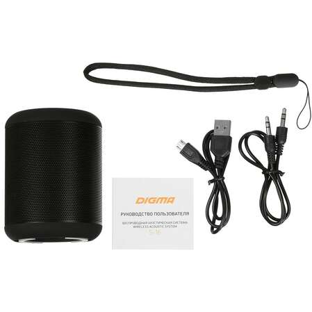 Портативная bluetooth-колонка Digma S-16 Black