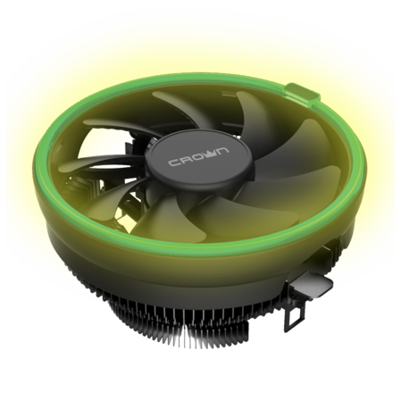 Охлаждение CPU Cooler for CPU Crown CM-1152PWM Green LED (S775/S1155/S1156/1150/1151/1200/AM4/754/939/940/AM2/AM2+/AM3/AM3+/FM1/FM2/FM2+)