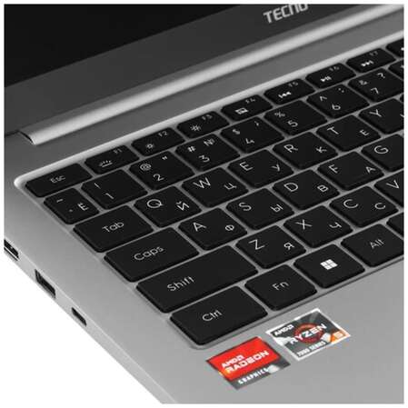 Ноутбук TECNO MegaBook T14DA AMD Ryzen 5 7430U/16Gb/512Gb SSD/14.1" WUXGA /Win11 Grey