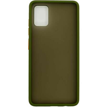 Чехол для Samsung Galaxy A51 SM-A515 Zibelino Plastic Matte оливковая окантовка