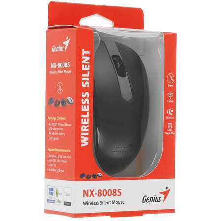 Мышь беспроводная Genius NX-8008S Wireless Black