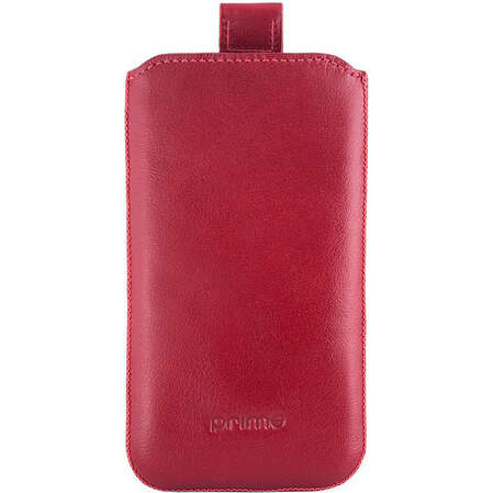 Чехол для Samsung Galaxy S II i9100 Prime Classic красный нат/кожа
