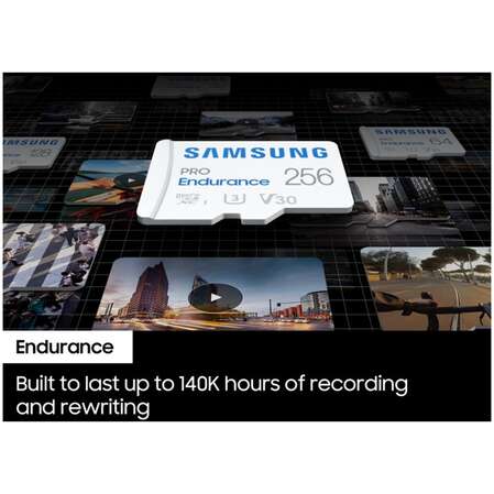 Карта памяти Micro SecureDigital 128Gb SDXC Samsung PRO Endurance class10 UHS-I U3 (MB-MJ128KA)