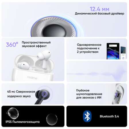 Bluetooth гарнитура Realme Buds T310 Black