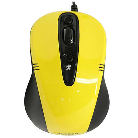 Мышь A4Tech N-370FX-2 Yellow USB