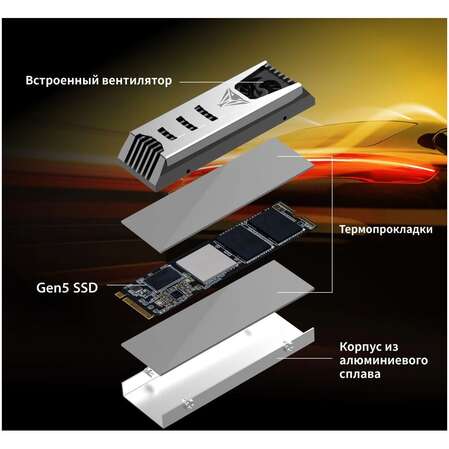 Внутренний SSD-накопитель 1000Gb Patriot Memory Viper PV553 PV553P1TBM28H  M.2 2230 PCIe NVMe 5.0 x4