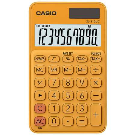Калькулятор Casio SL-310UC-RG-S-EC оранжевый 10-разр.