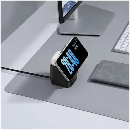 Беспроводная зарядная панель 2 в 1 Для IPhone, Airpods Baseus MagPro Cube 15W Grey
