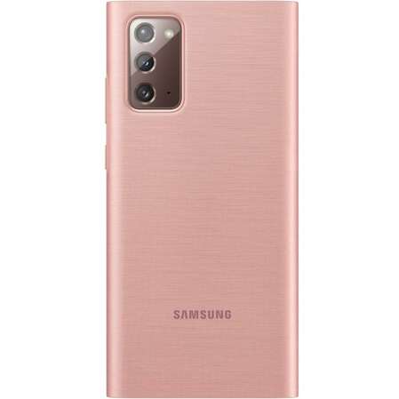 Чехол для Samsung Galaxy Note 20 SM-N980 Smart Clear View Cover бронзовый