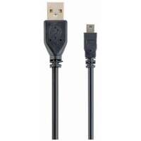 Кабель USB 2.0 Pro Filum FL-CPro-U2-AM-miniBM-1.8M, 1.8 м., черный, 2A, разъемы: USB A male- USB mini B male