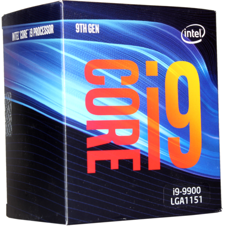 Процессор Intel Core i9-9900, 3.1ГГц, (Turbo 5ГГц), 8-ядерный, L3 16МБ, LGA1151v2, BOX