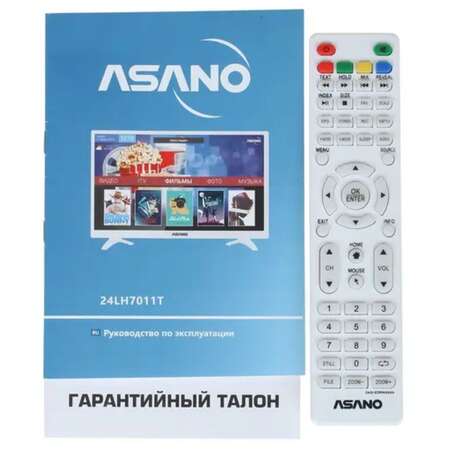 Телевизор 24" Asano 24LH7011T (HD 1366x768, Smart TV) белый